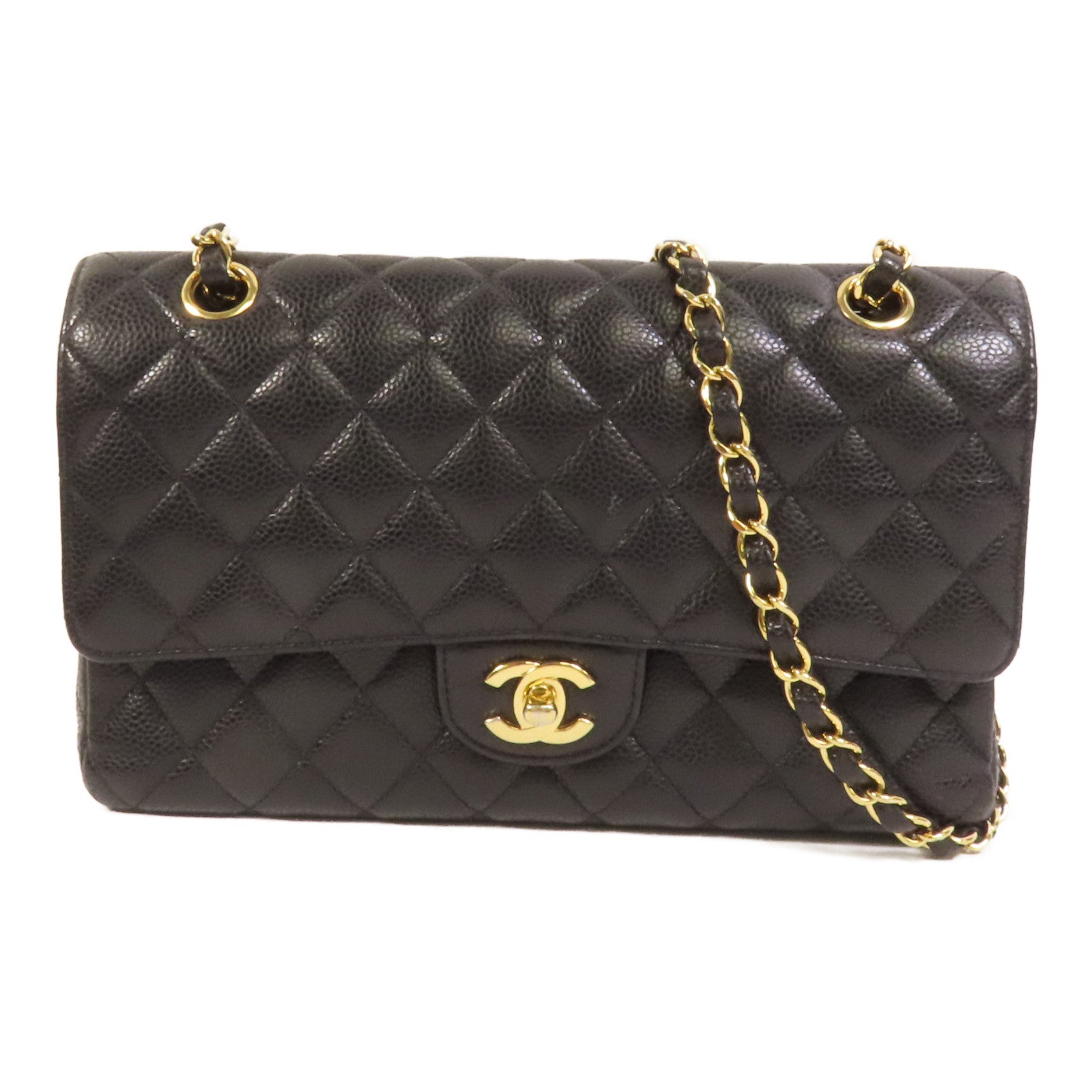 CHANEL 牛皮皮革Classic 25金扣鏈帶肩背袋