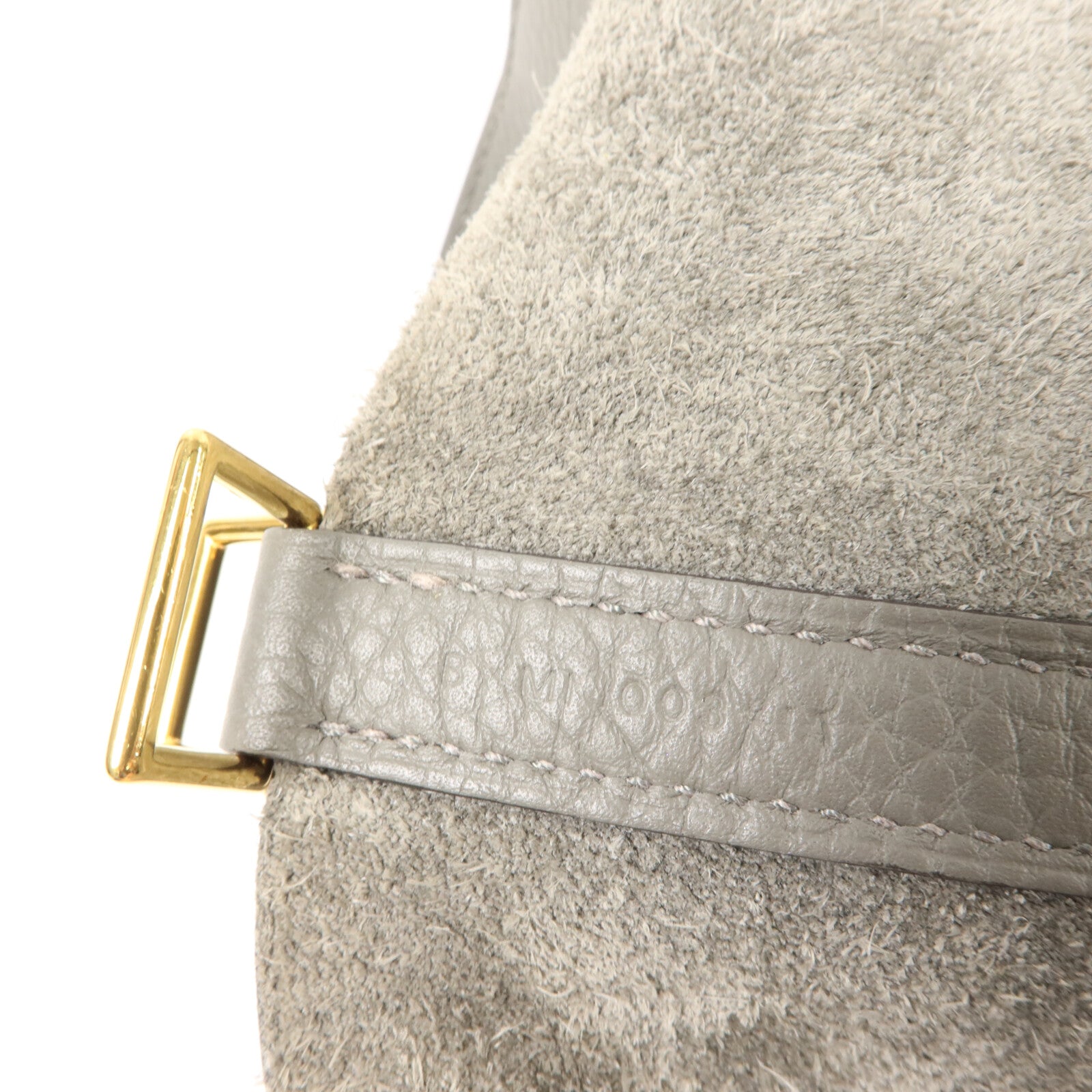 HERMES Clemence皮革Picotin PM手挽袋Gris Meyer