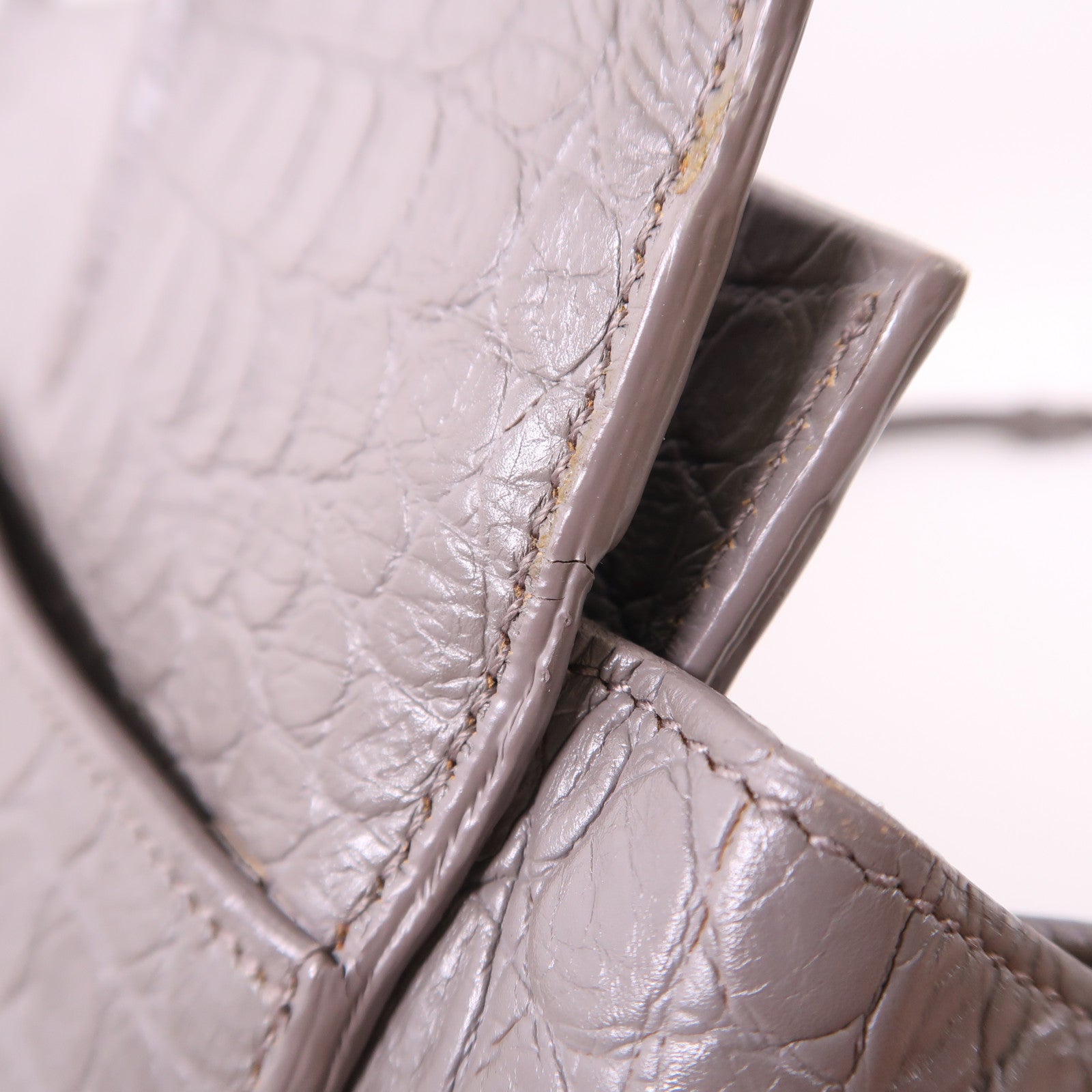 SAINT LAURENT 皮革Cabas Rive Gauche銀扣手挽肩背兩用袋