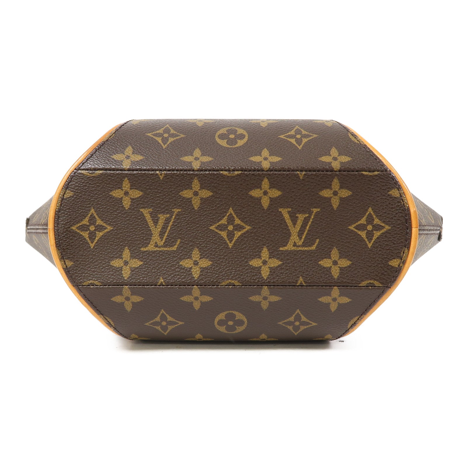 LOUIS VUITTON Monogram Elipse PM金扣手挽袋啡色