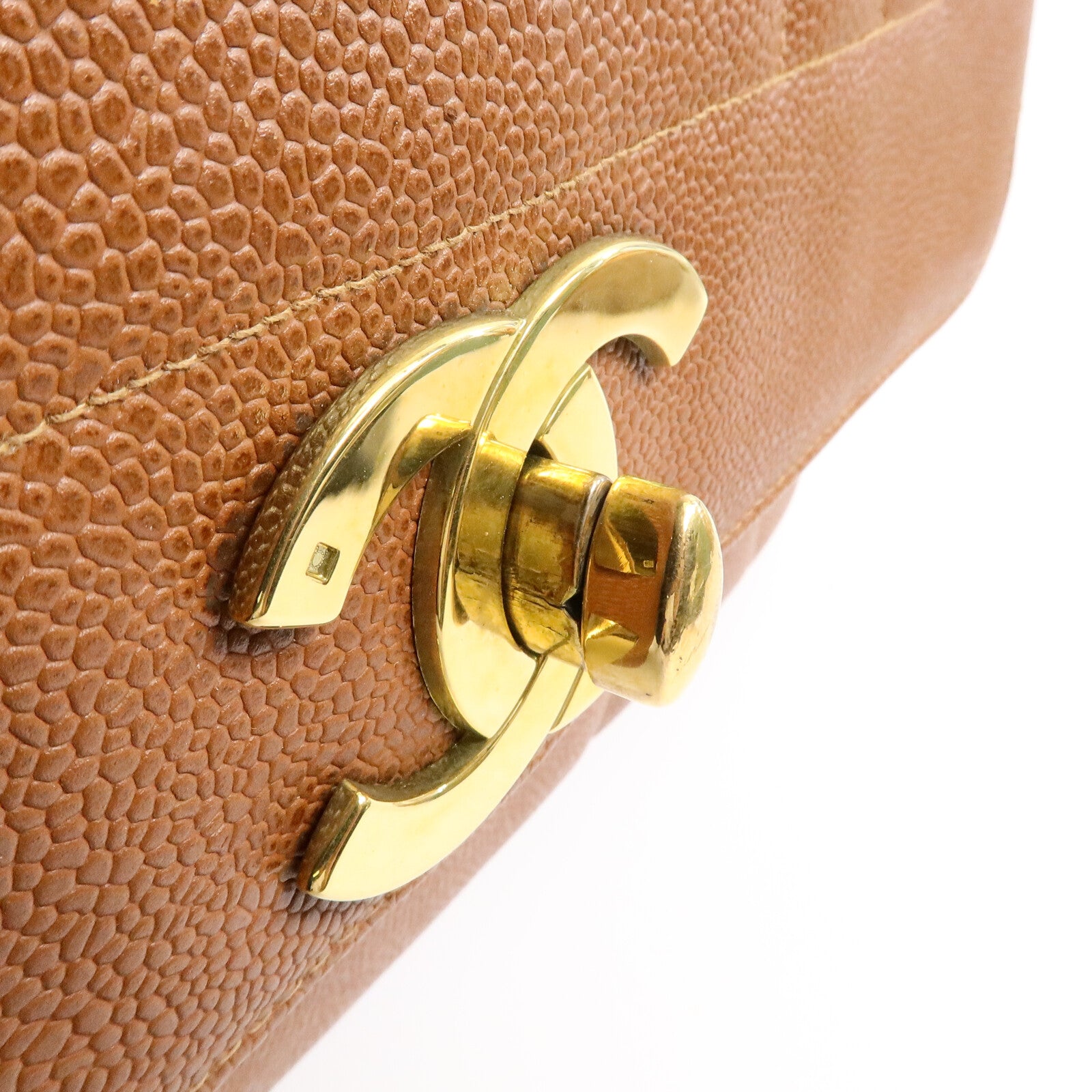 CHANEL 牛皮皮革Vintage Jumbo CC Madermoiselle手挽袋