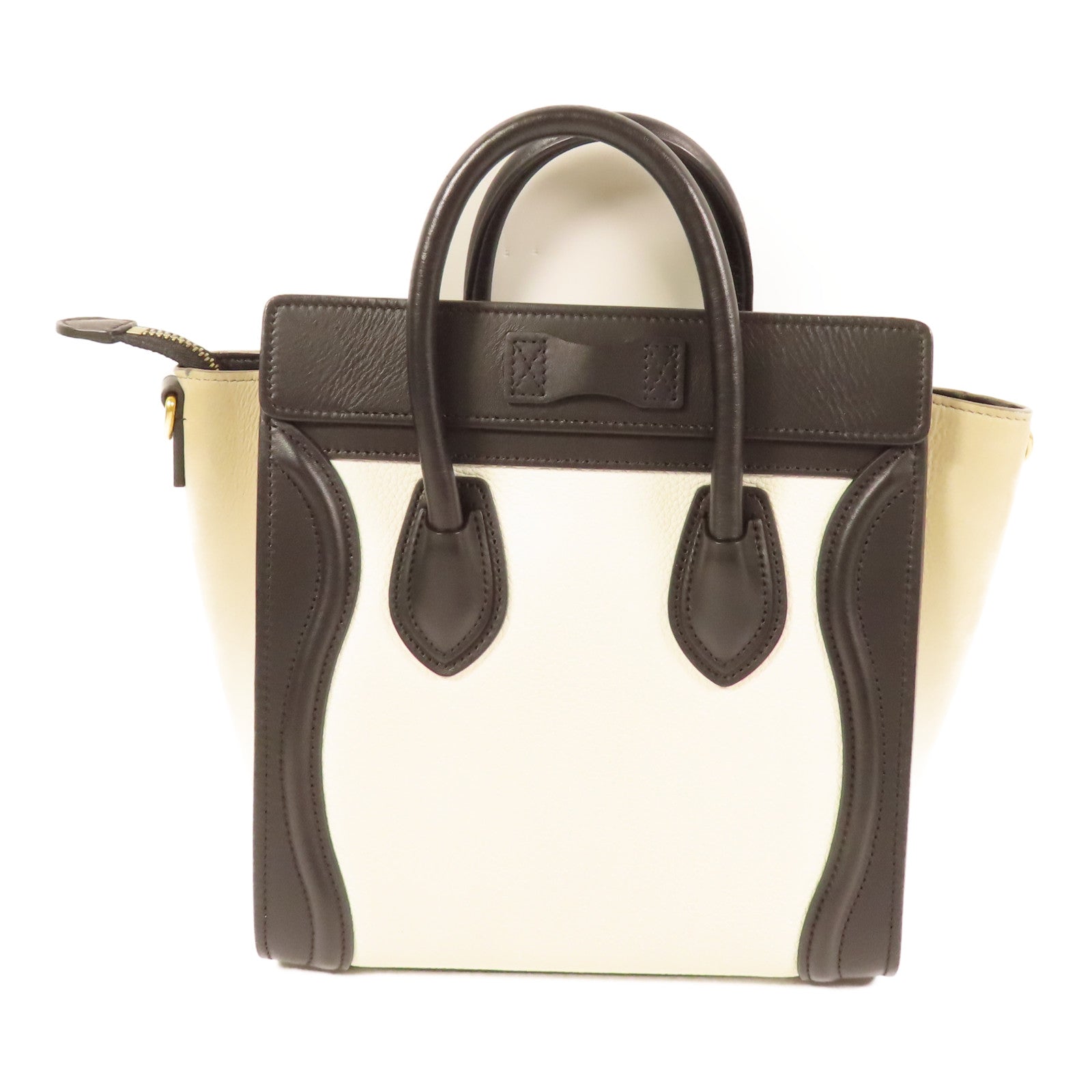 CELINE 牛皮皮革Nano Luggage金扣手挽肩背兩用袋