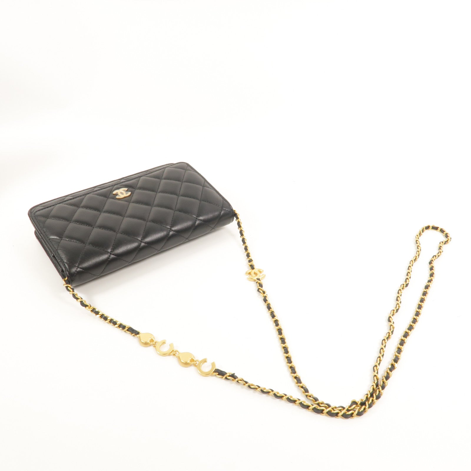 CHANEL 羊皮皮革WOC Wallet On Chain鏈帶肩背袋