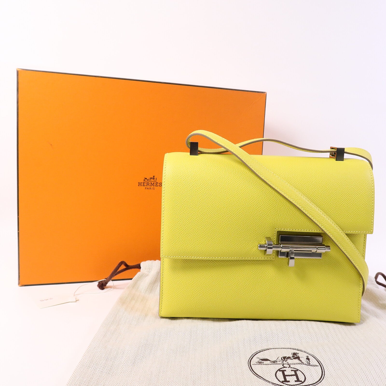 HERMES Epsom皮革Verrou 23肩背袋