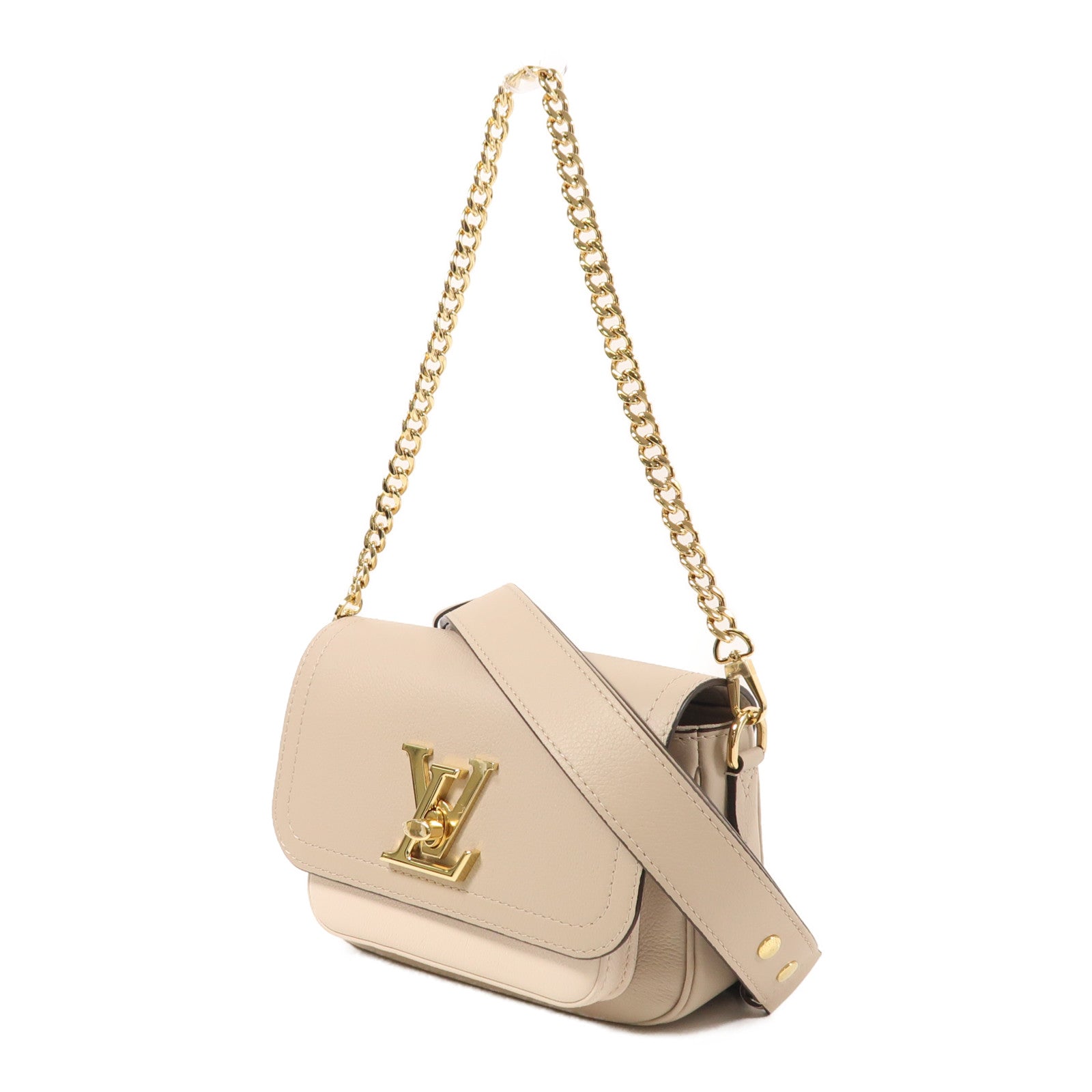LOUIS VUITTON 牛皮皮革Lockme Tender金扣肩背袋