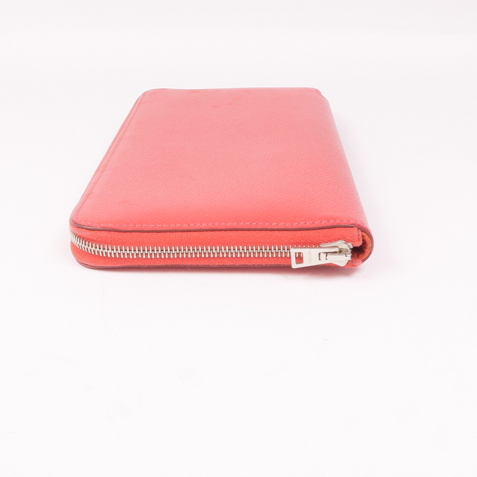 HERMES Epsom皮革Silk'In Long Wallet銀扣長錢包