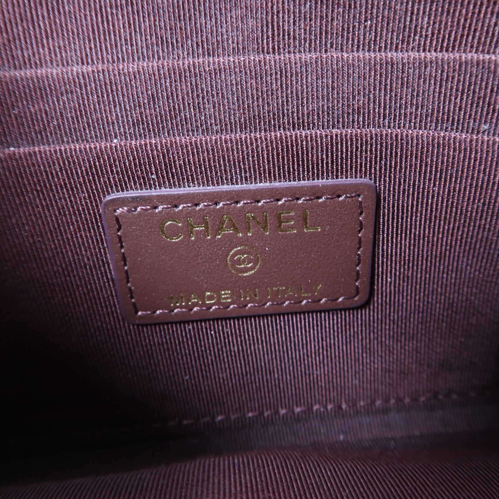 CHANEL Caviar皮革Long Card Holder金扣卡片套黑色