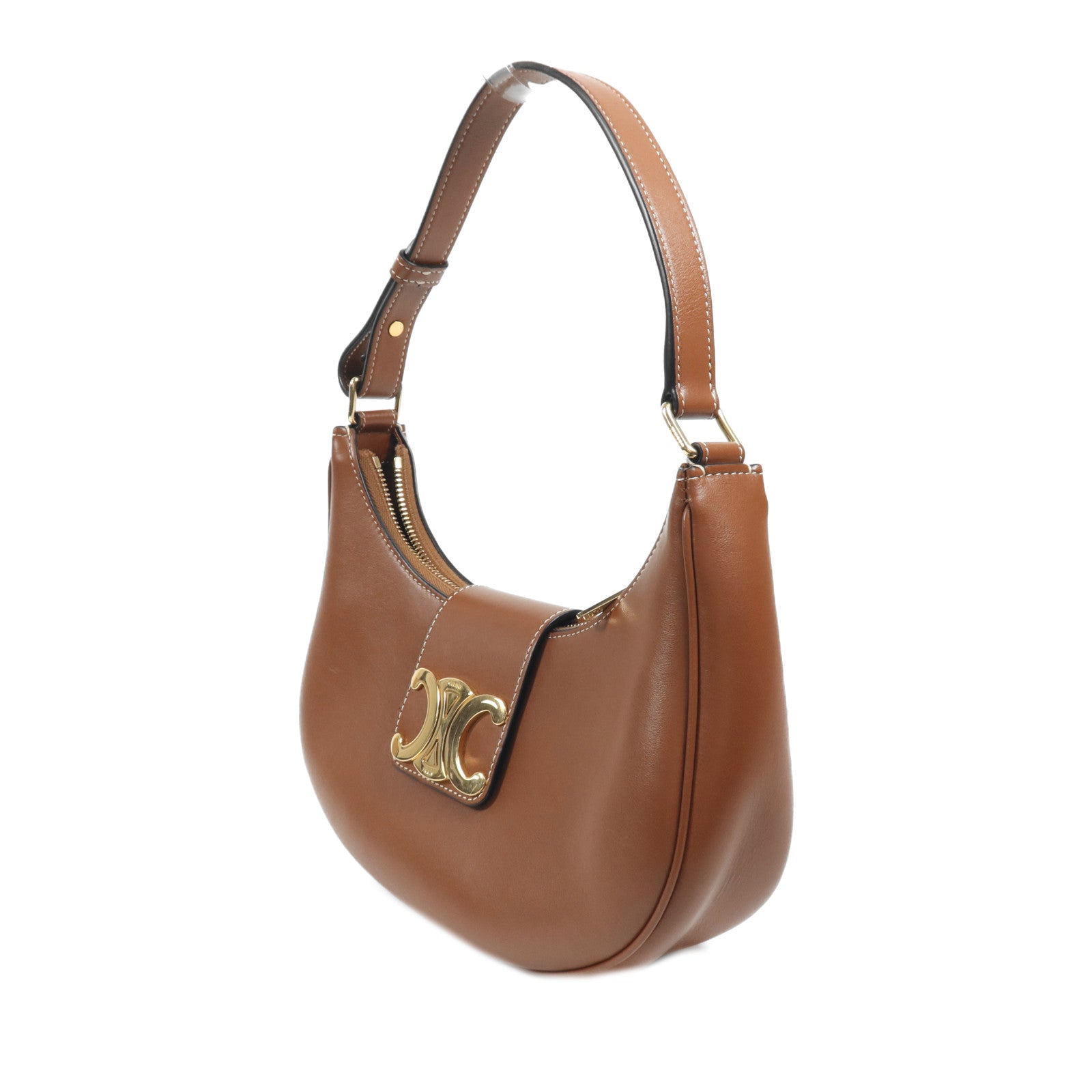 CELINE 牛皮皮革Ava Bag金扣肩背袋