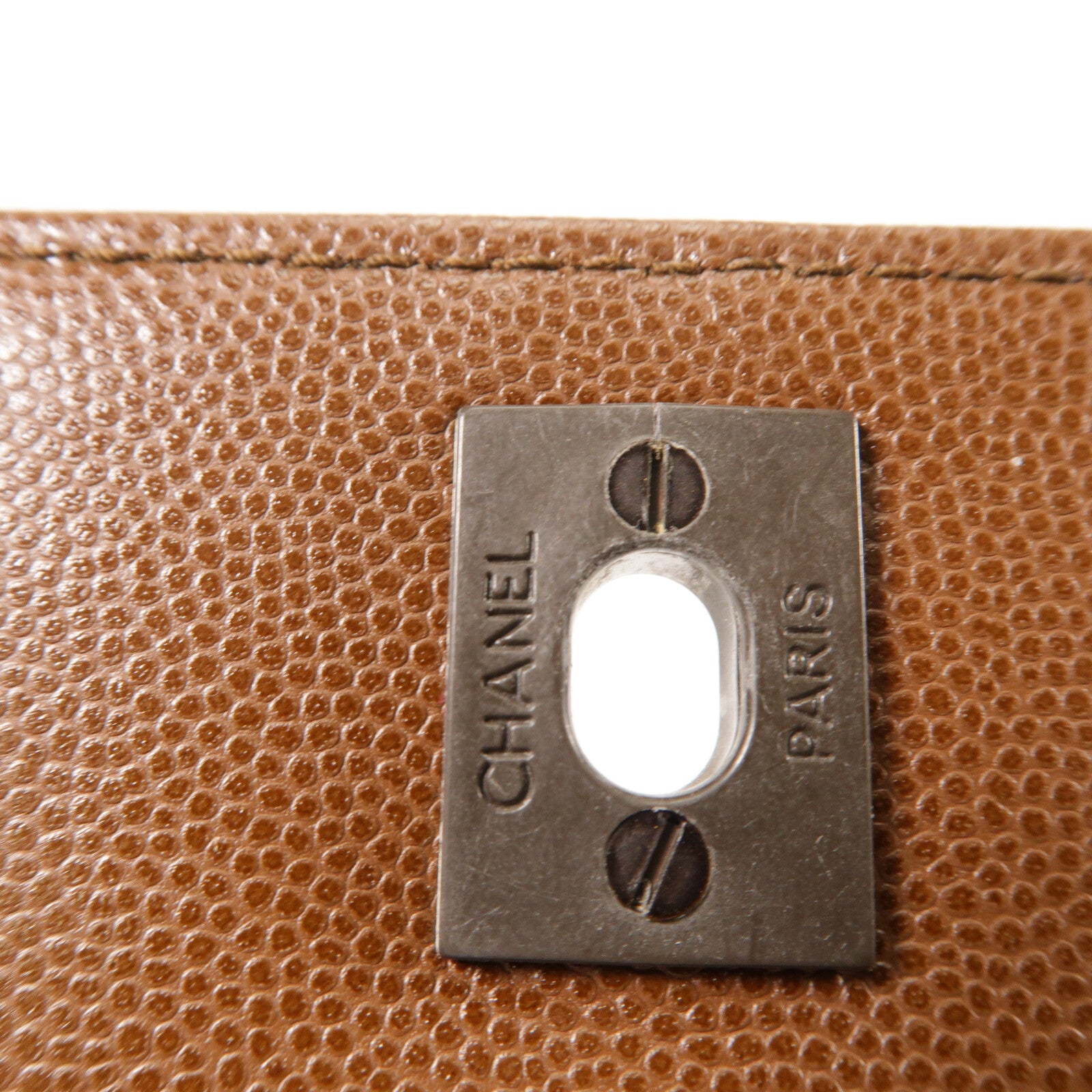 CHANEL 牛皮皮革Vintage Top Handle Kelly Flap Bag肩背袋