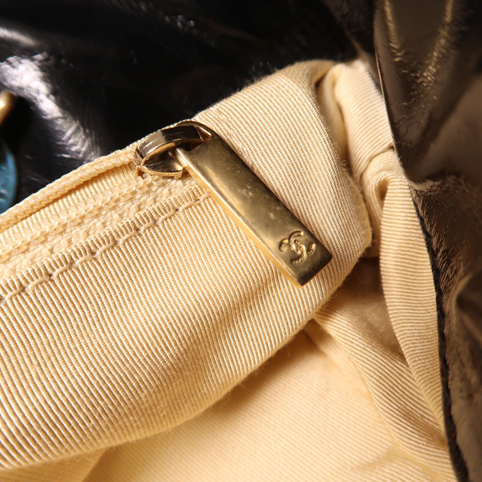 CHANEL 牛皮皮革2way Shoulder Bag金扣手挽肩背兩用袋