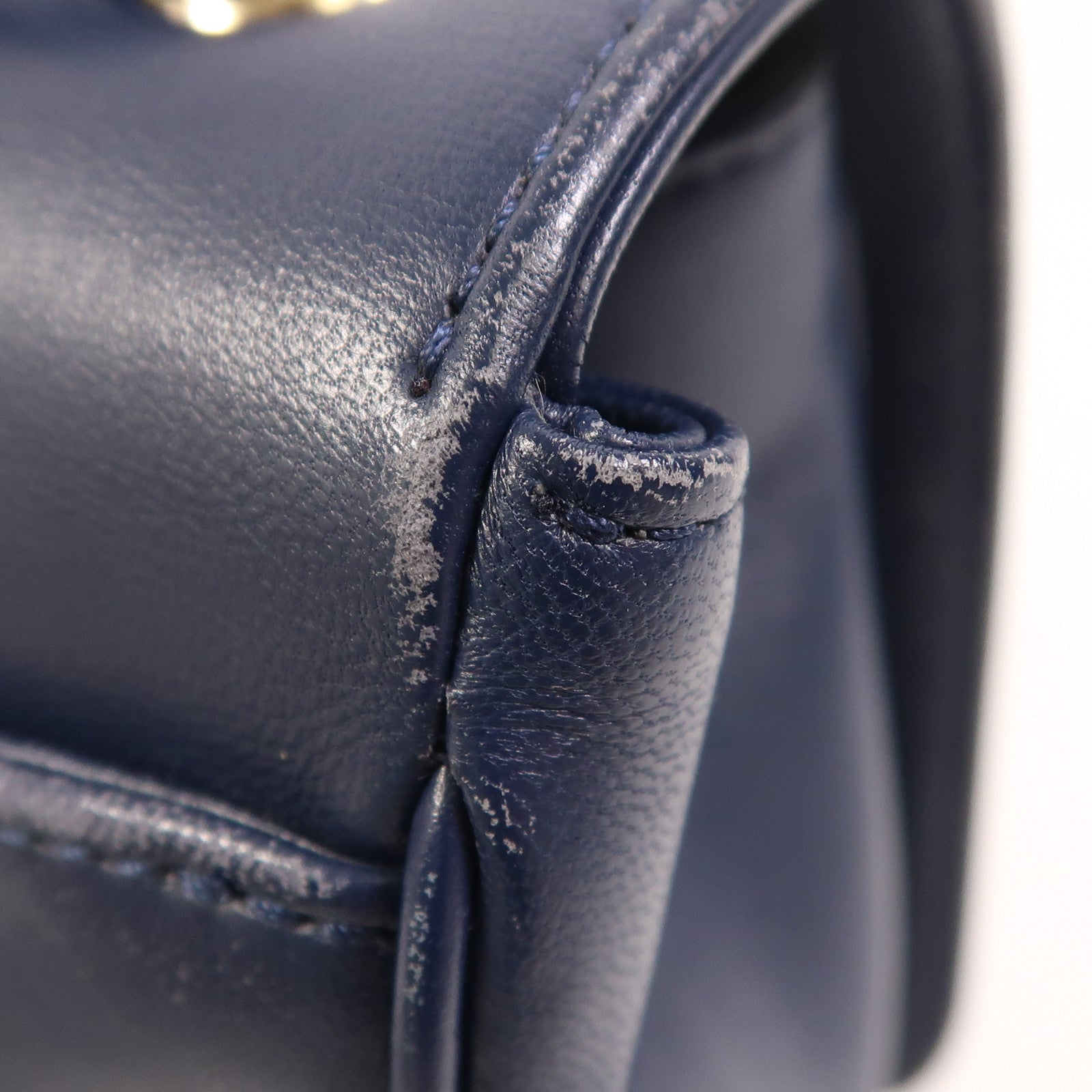 CHANEL 羊皮皮革CC Mania Flap Bag金扣鏈帶肩背袋