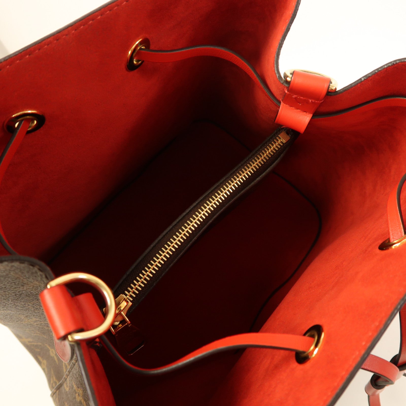 LOUIS VUITTON Monogram Neo Noe Bucket Bag金扣肩背袋Coquelicot/紅色