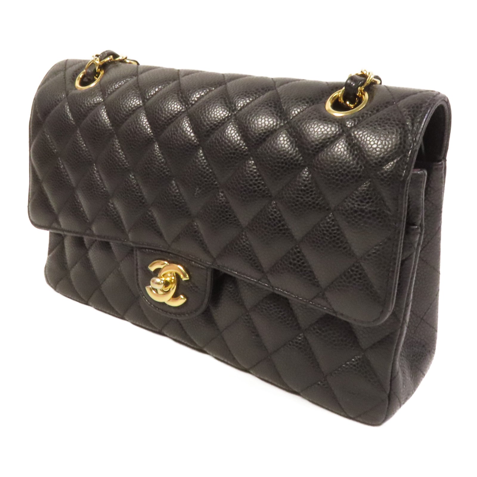 CHANEL 牛皮皮革Classic 25金扣鏈帶肩背袋