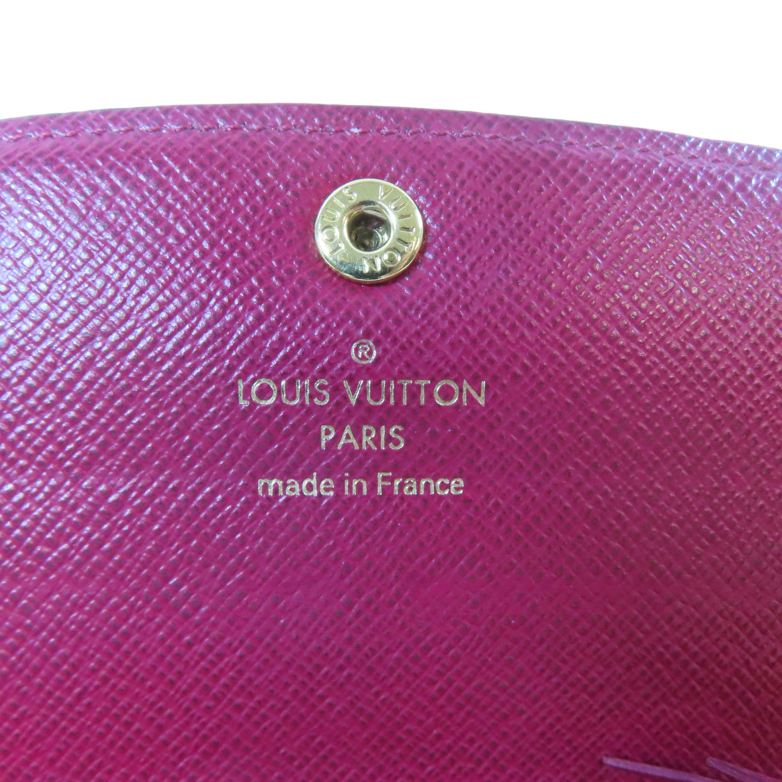 LOUIS VUITTON Monogram Emilie金扣長錢包啡色
