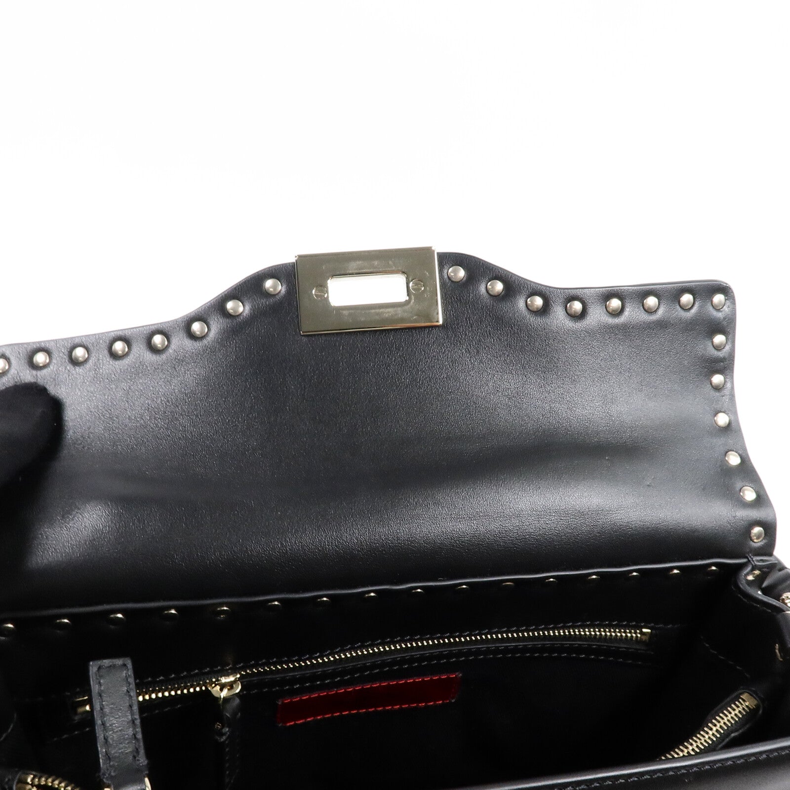 Valentino 牛皮皮革Rockstud手挽肩背兩用袋