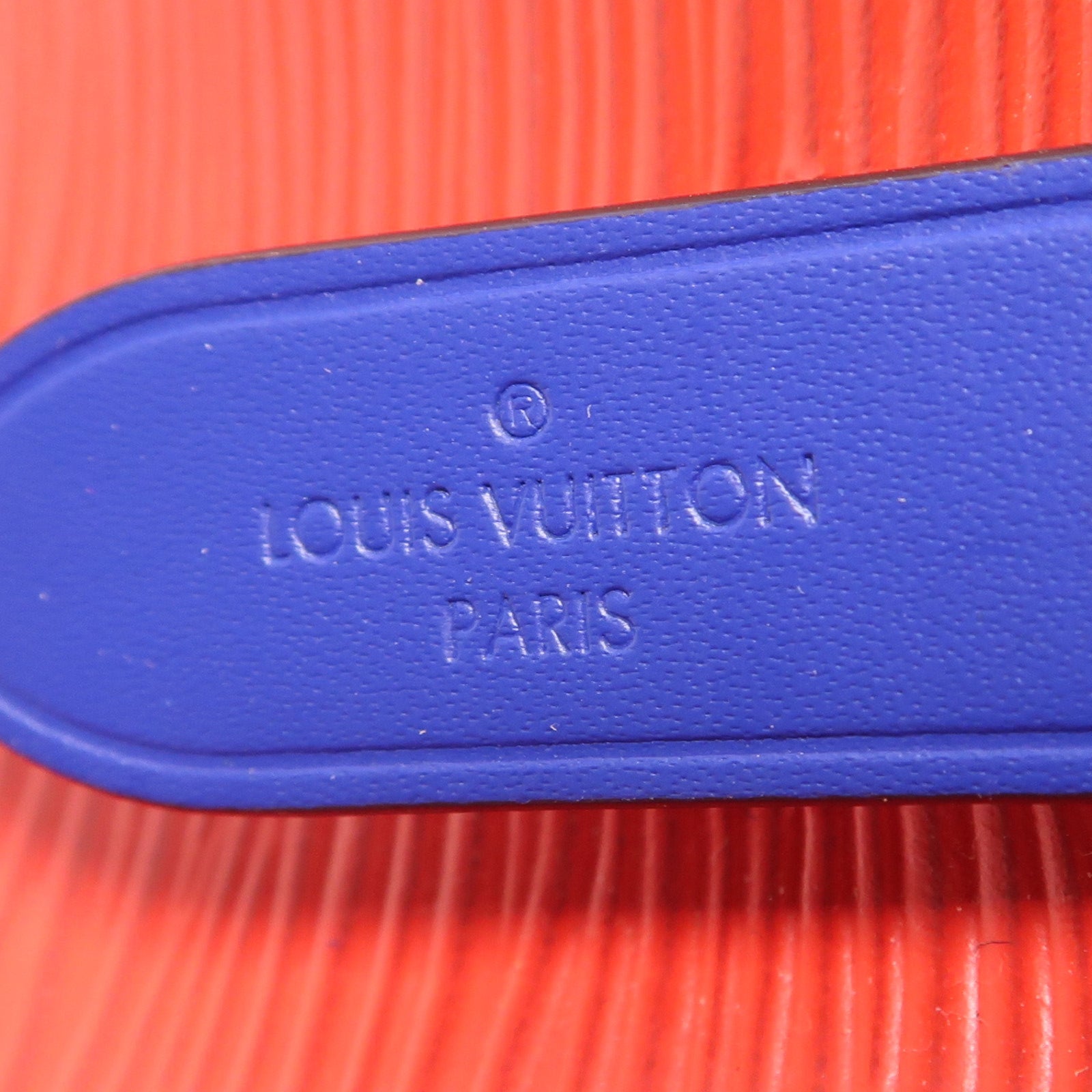 LOUIS VUITTON Epi NeoNoe MM銀扣手挽肩背兩用袋紅色/藍色