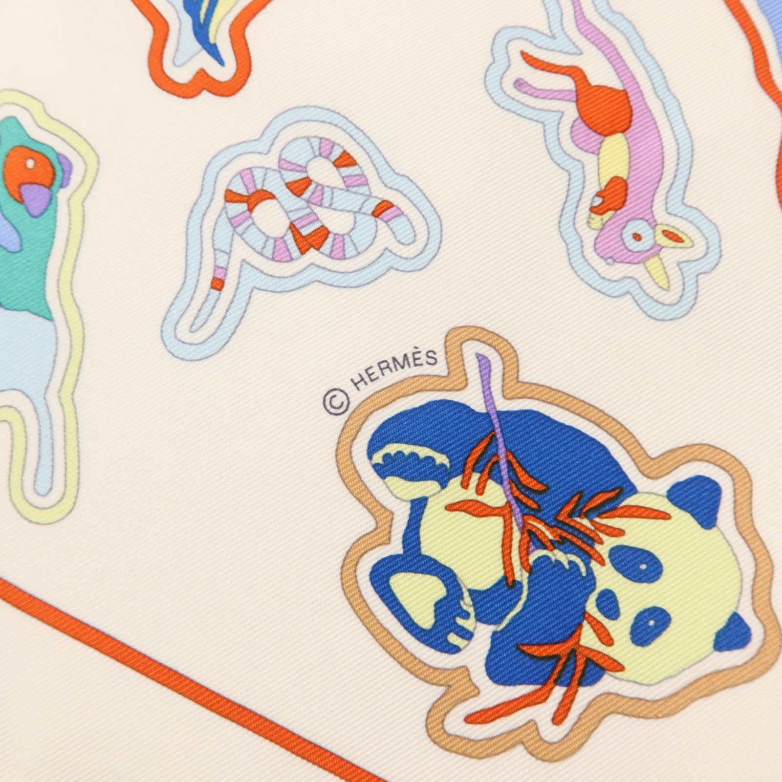 HERMES 絲質Scarf 45x45cm絲巾