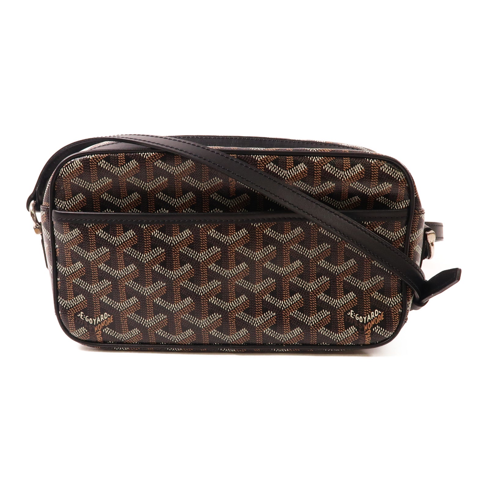 GOYARD 塗層帆布Cap Vert PM銀扣肩背袋