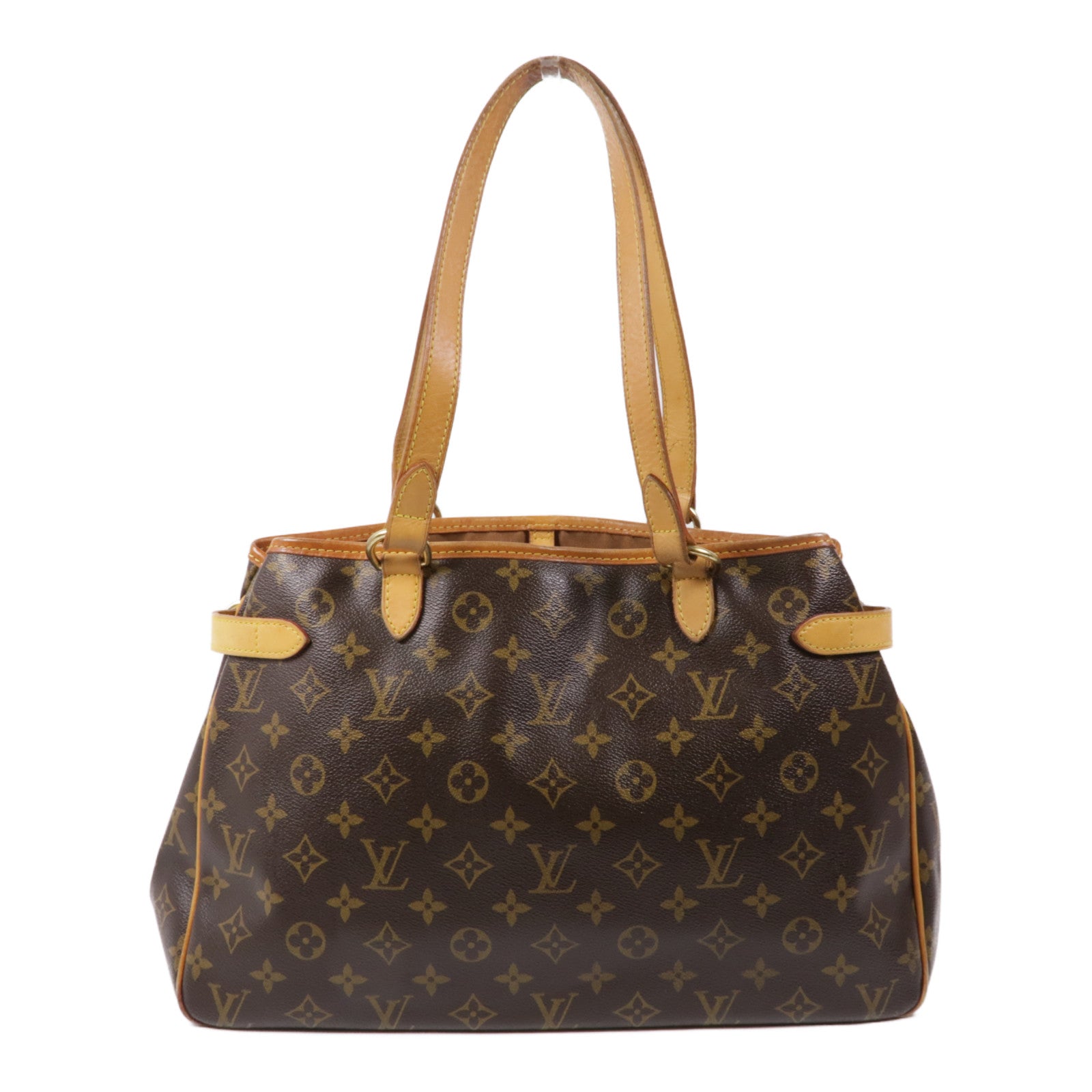 LOUIS VUITTON Monogram Batignolles Horizontal金扣肩背袋棕色