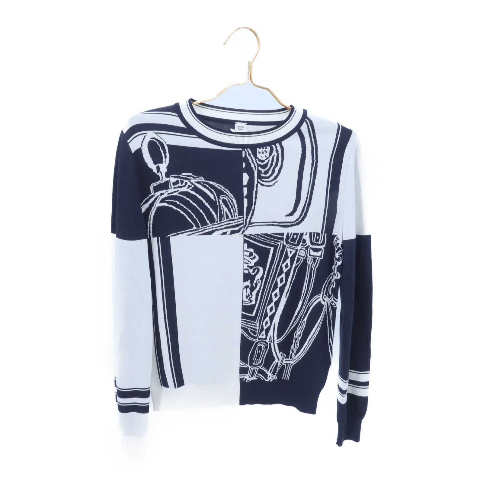 HERMES Silk/Polyamide En Desordre Finesse針織