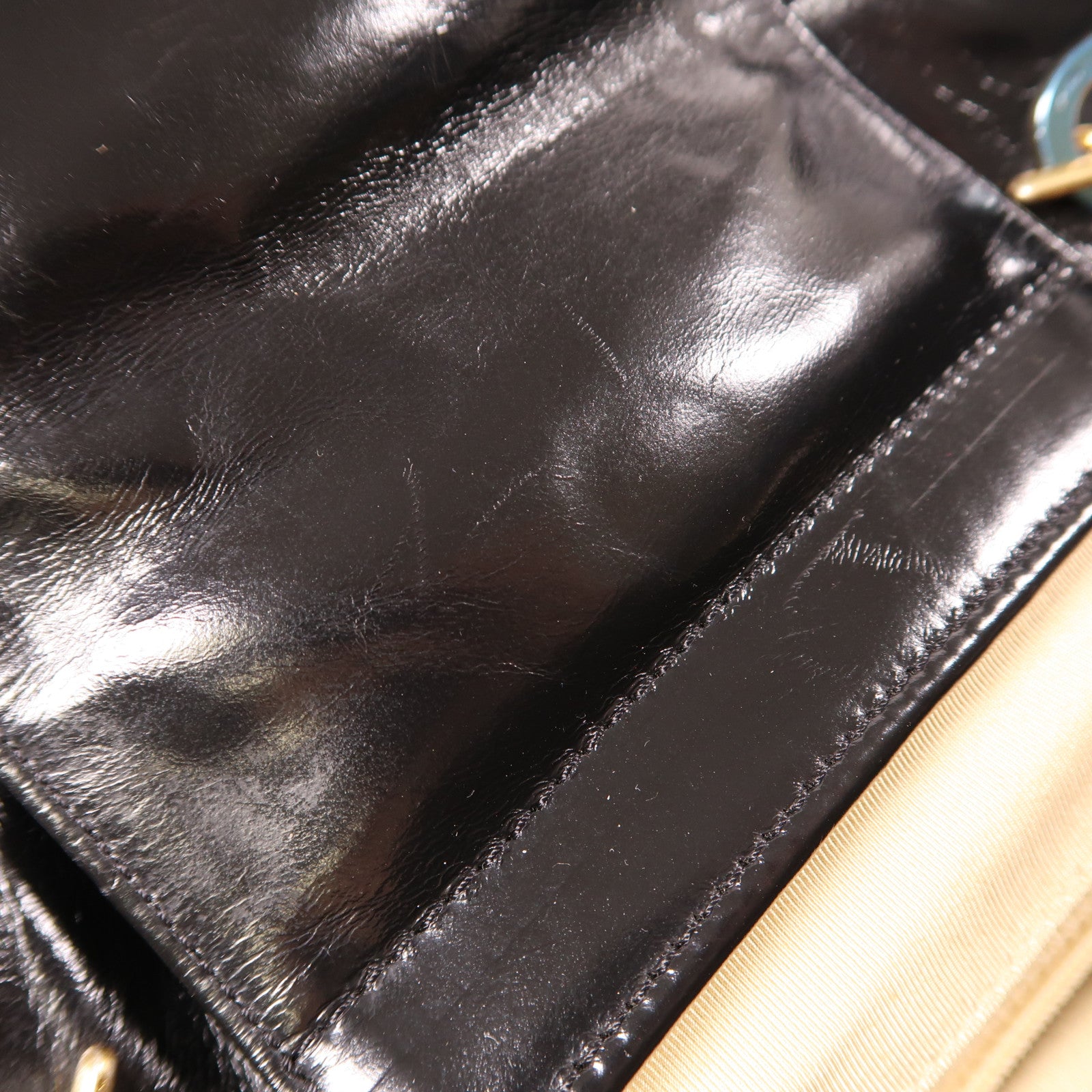 CHANEL 牛皮皮革2way Shoulder Bag金扣手挽肩背兩用袋