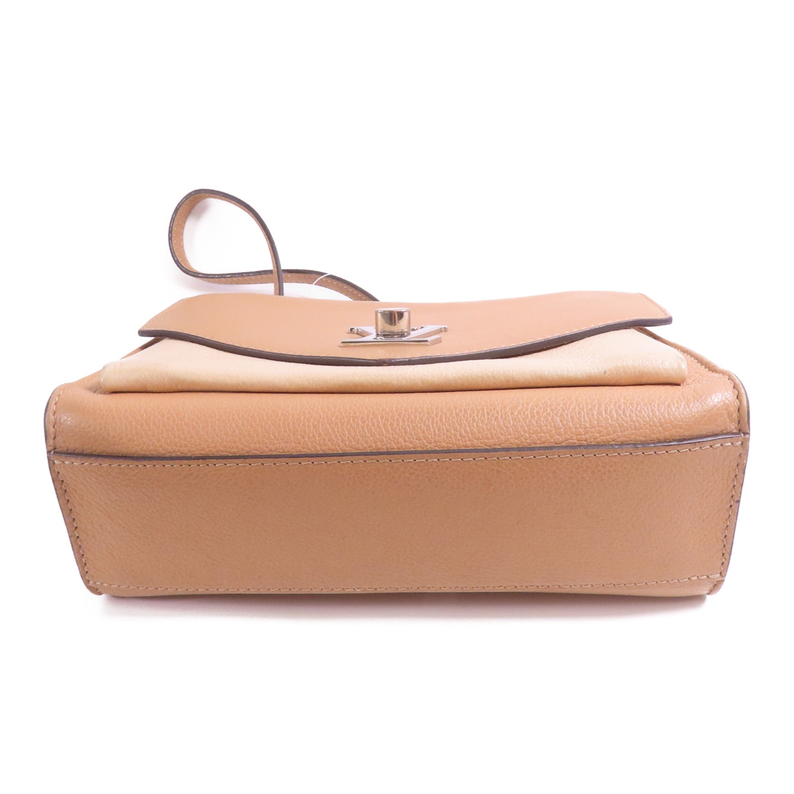 LOUIS VUITTON 牛皮皮革MyLockme BB銀扣鏈帶肩背袋