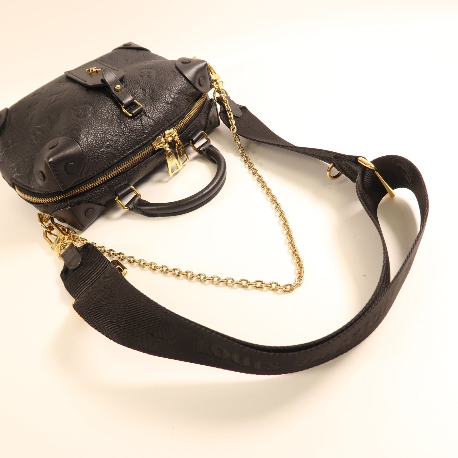 LOUIS VUITTON 【激減優惠】Monogram Empreinte Petite金扣手挽肩背兩用袋
