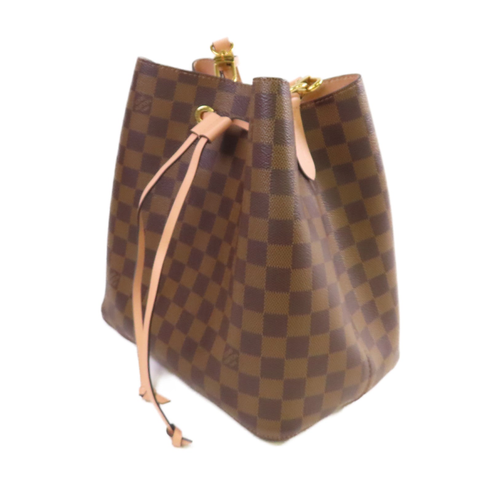 LOUIS VUITTON Damier Ebene NeoNoe Shoulder Bag肩背袋啡色/粉紅色