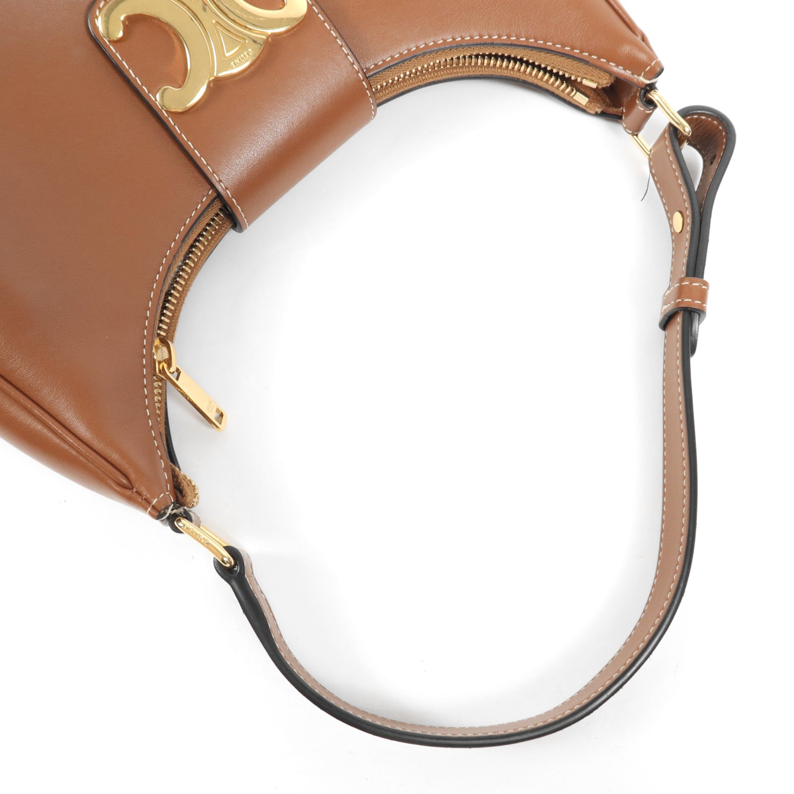 CELINE 牛皮皮革Ava Bag金扣肩背袋