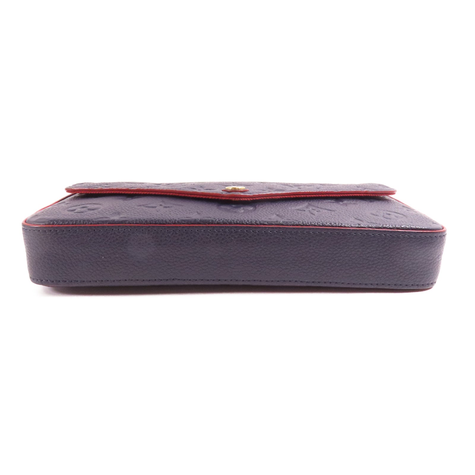 LOUIS VUITTON Monogram Empreinte Felicie Pochette金扣鏈帶肩背袋