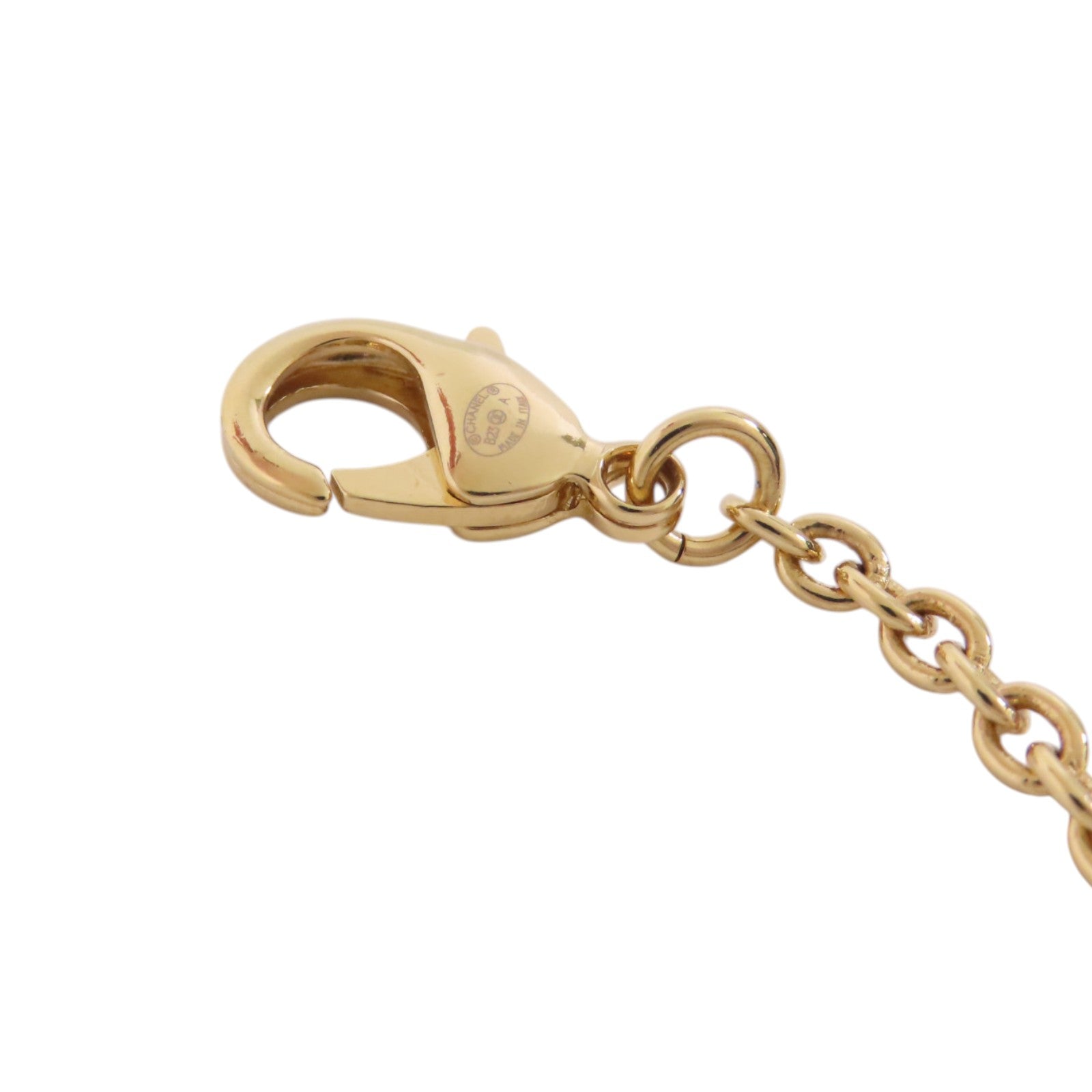 CHANEL CC GHW Necklace B23A Metal PVC White Blue