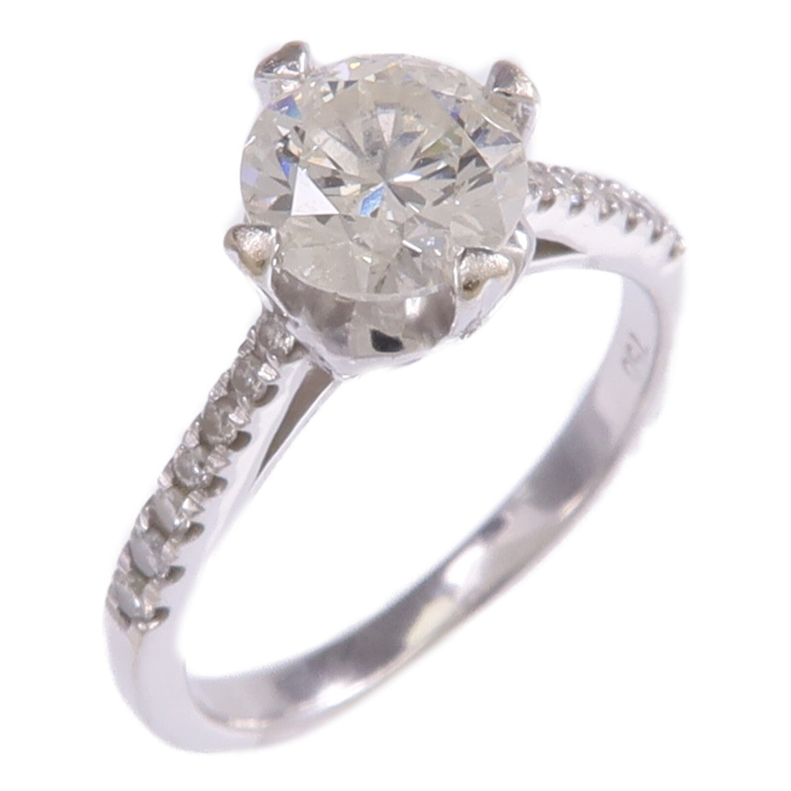 JEWELRY 【激減優惠】18K白金Diamond Ring鑽石戒指US#3.25