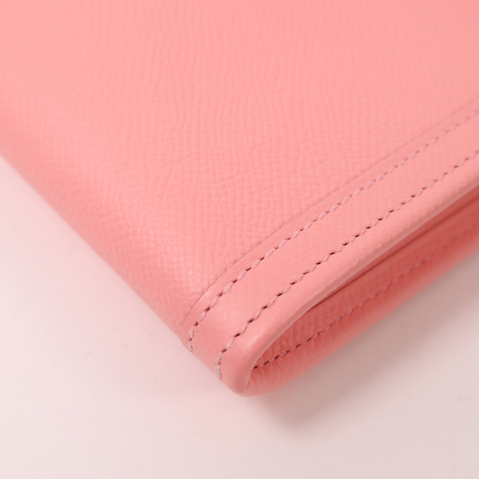 HERMES Epsom皮革Jige Elan PM手拿包Rose Confetti