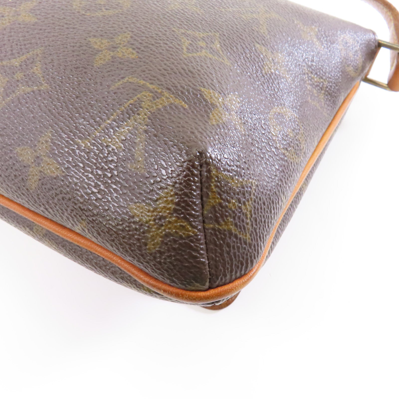 LOUIS VUITTON Monogram Musette Tango金扣肩背袋啡色