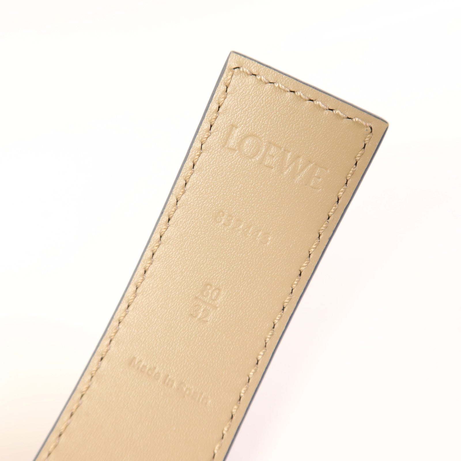 LOEWE 牛皮皮革Reversible Anagram銀扣腰帶