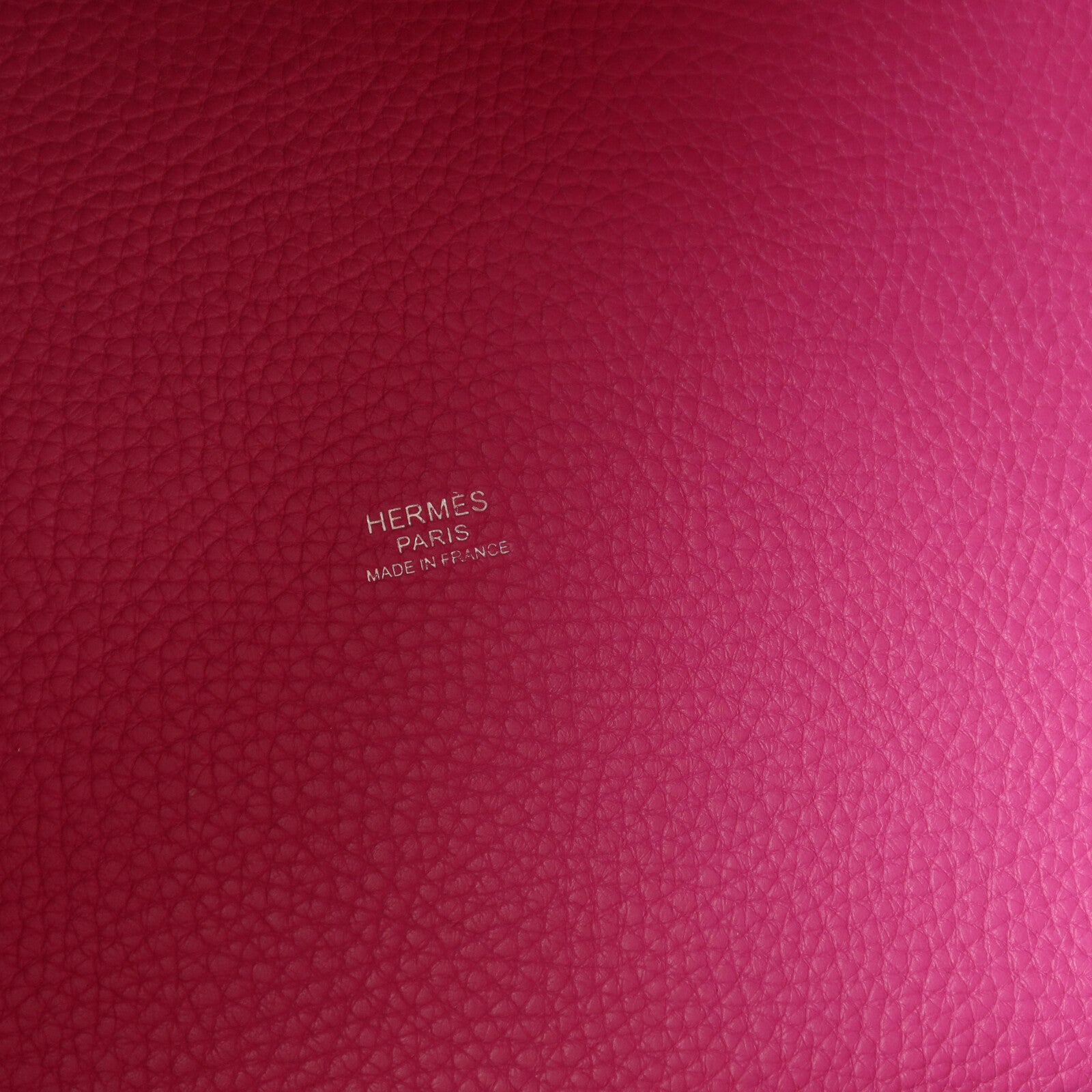 HERMES Clemence皮革Picotin MM扣手挽袋Magnolia