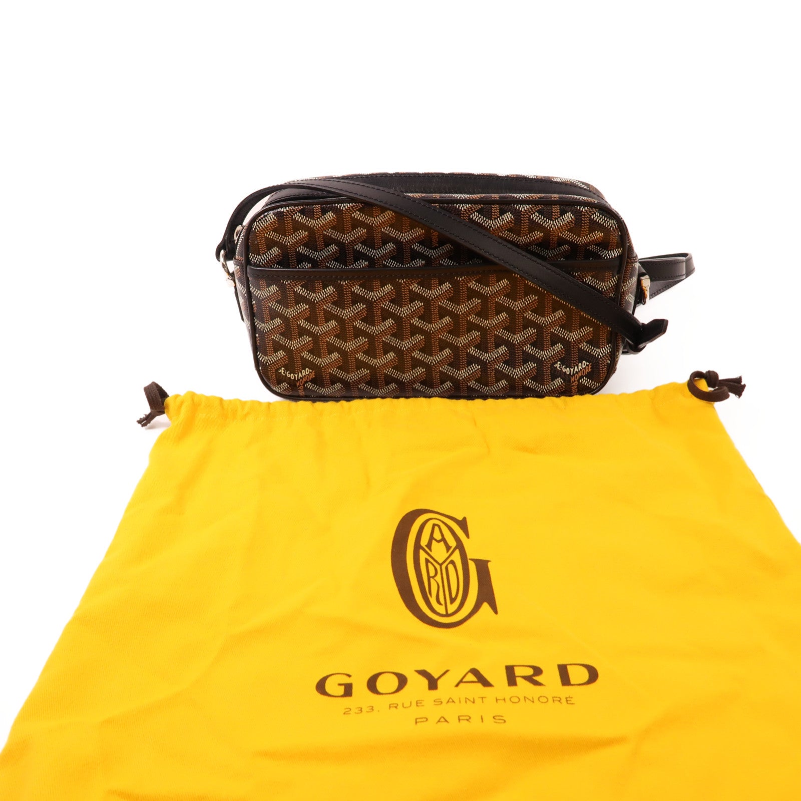 GOYARD 塗層帆布Cap Vert PM銀扣肩背袋