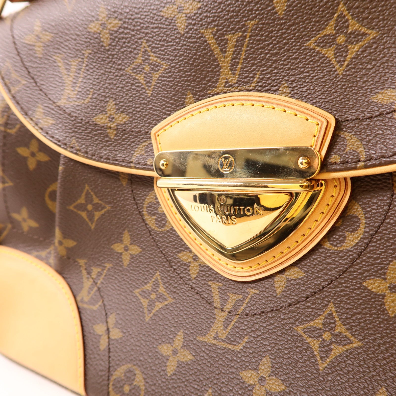 LOUIS VUITTON Monogram Beverly MM金扣肩背袋