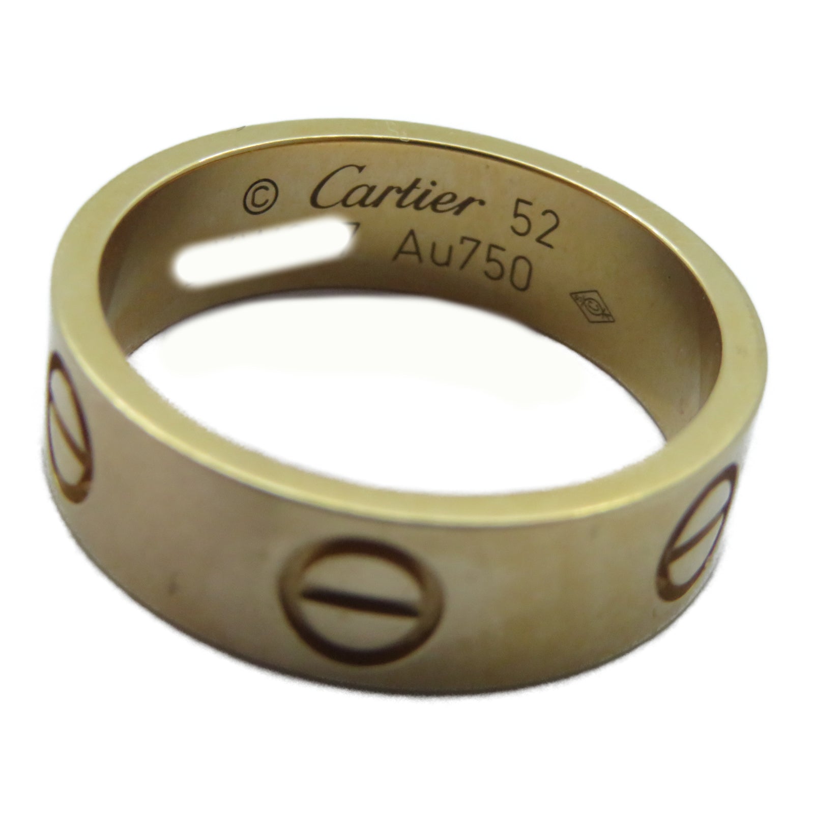 CARTIER 18K玫瑰金Love Ring戒指Cartier#52/US#6