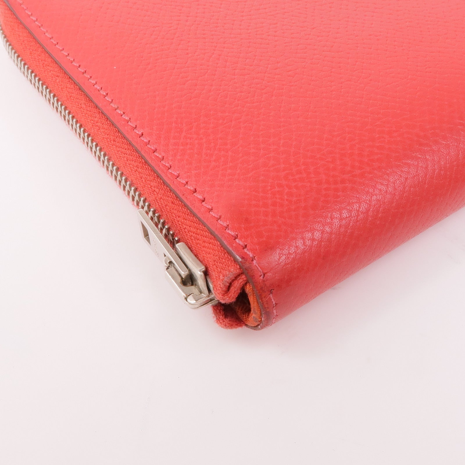 HERMES Epsom皮革Silk'In Long Wallet銀扣長錢包