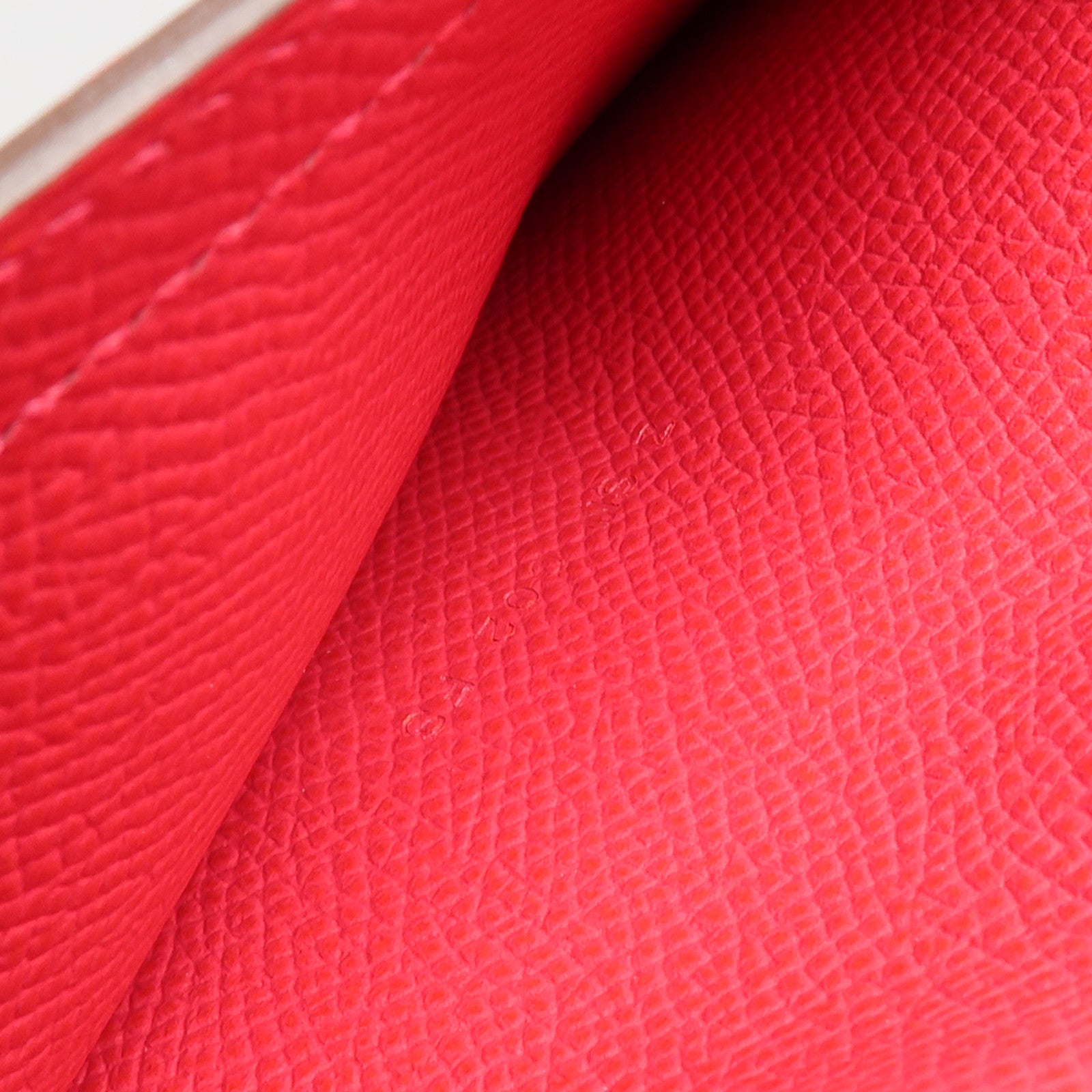 HERMES Epsom皮革Bearn Wallet長錢包Framboise