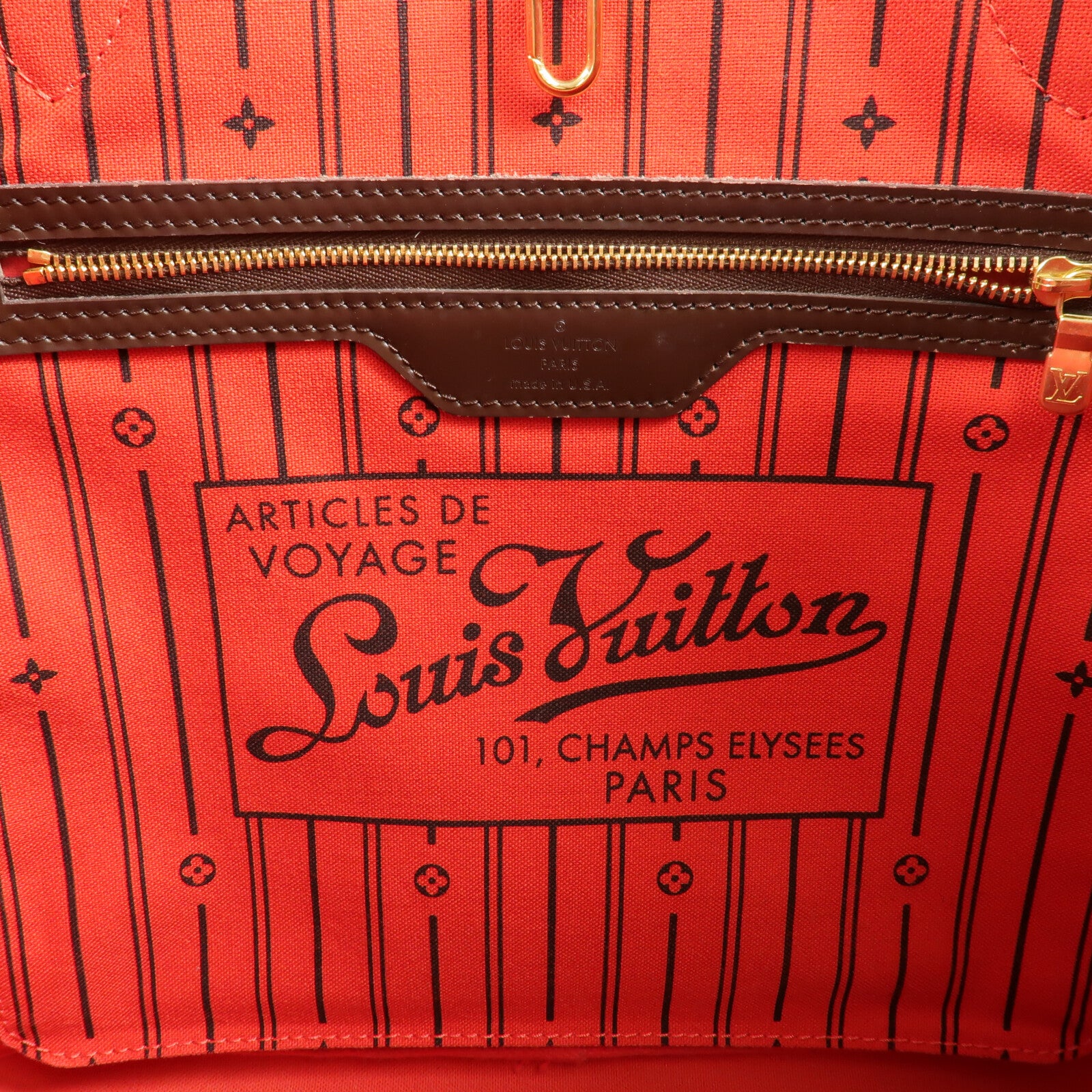 LOUIS VUITTON Damier Neverfull MM手挽袋