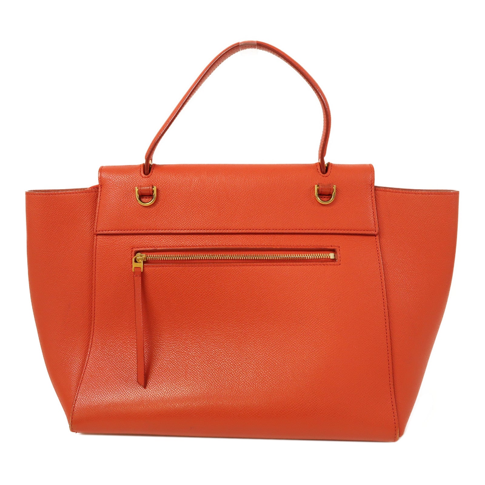 CELINE 【激減優惠】牛皮皮革Belt Bag金扣手挽肩背兩用袋紅色