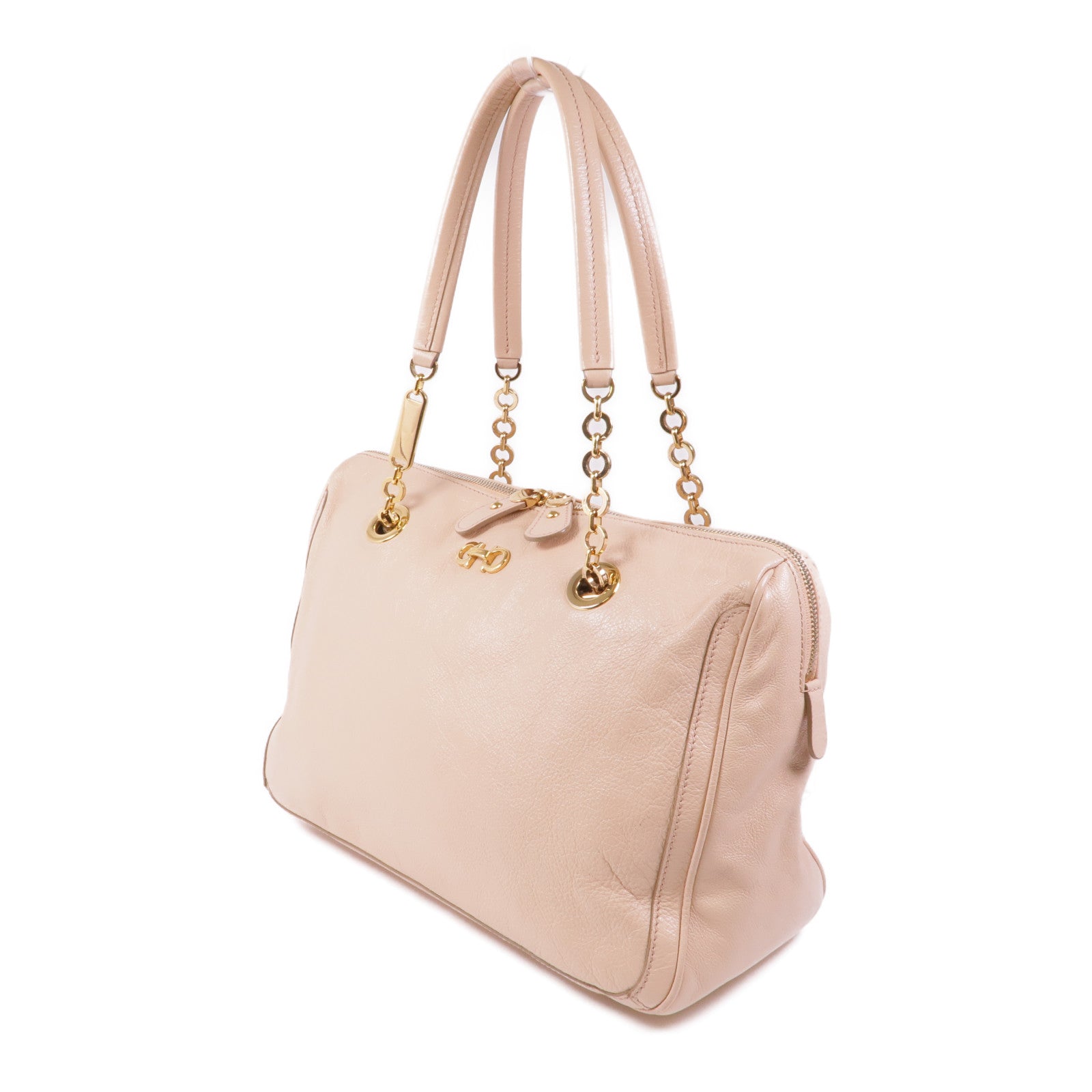 Salvatore Ferragamo 牛皮皮革Shoulder Bag金扣肩背袋