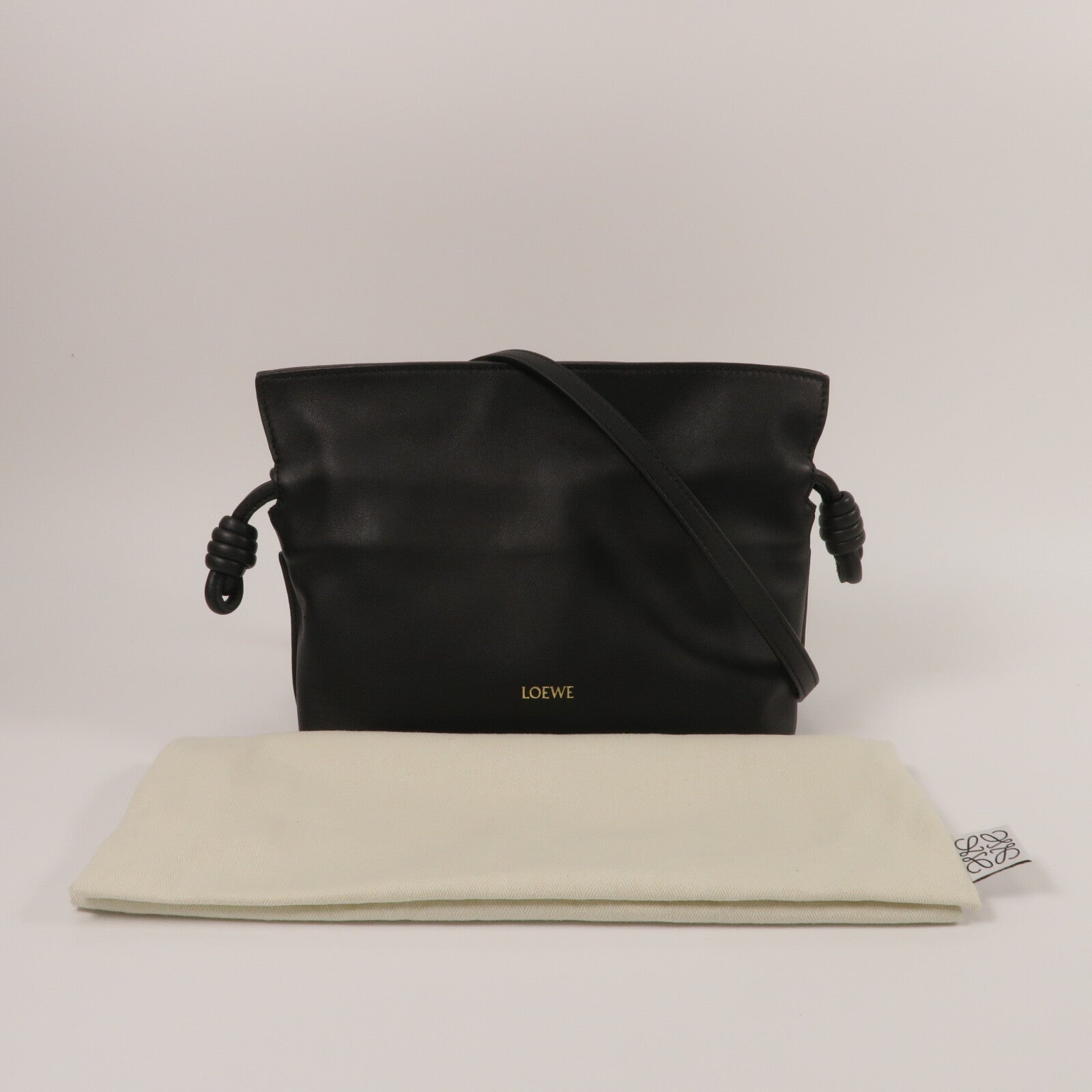 LOEWE 牛皮皮革Mini Flamenco Clutch肩背袋