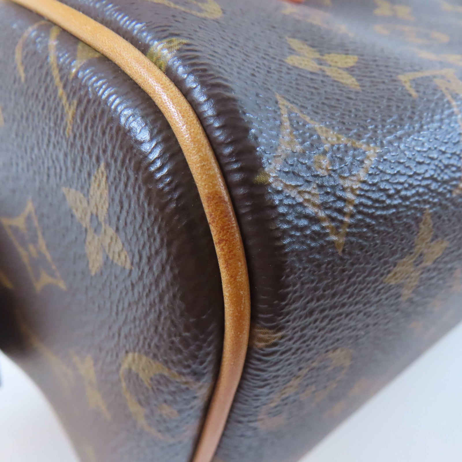 LOUIS VUITTON Monogram Dopp金扣手拿包啡色