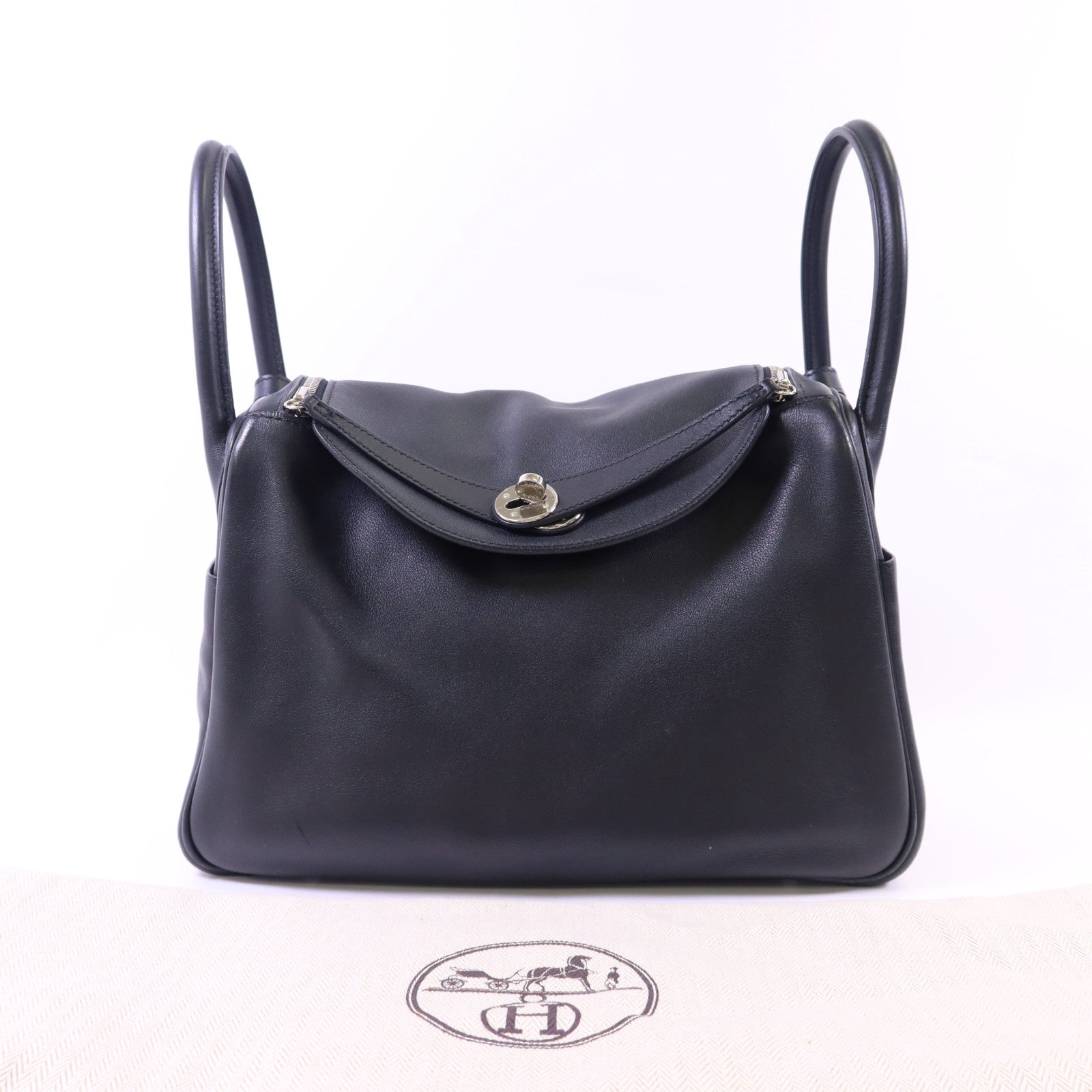 HERMES Swift皮革Lindy 30銀扣肩背袋
