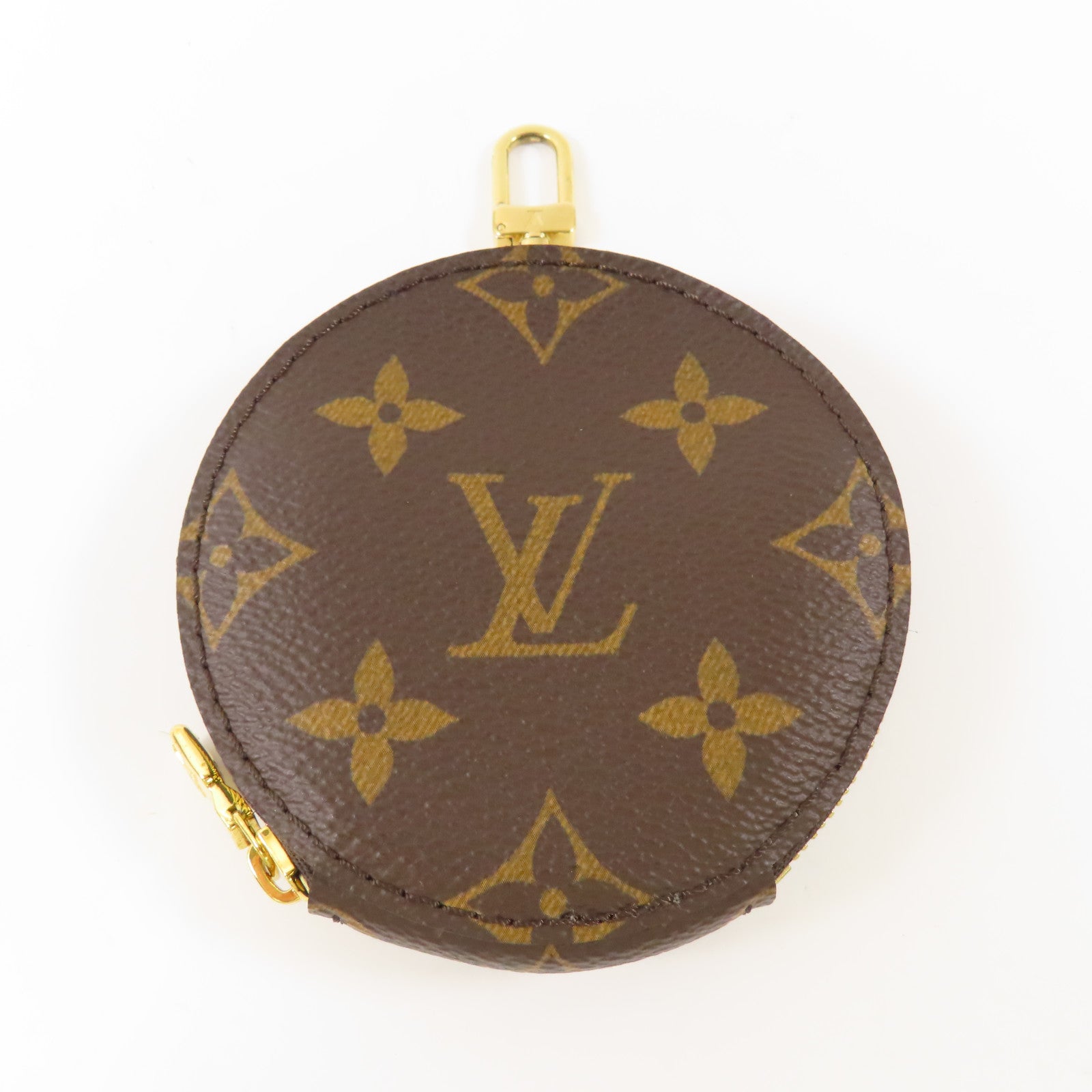 LOUIS VUITTON Monogram Multi Pochette Accessoires金扣肩背袋棕色