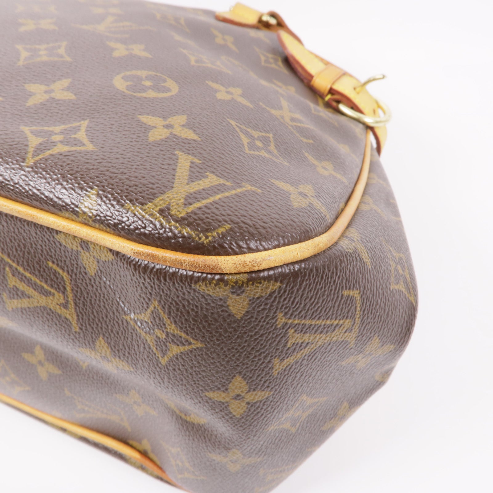 LOUIS VUITTON Monogram Batignolles Horizontal金扣肩背袋棕色