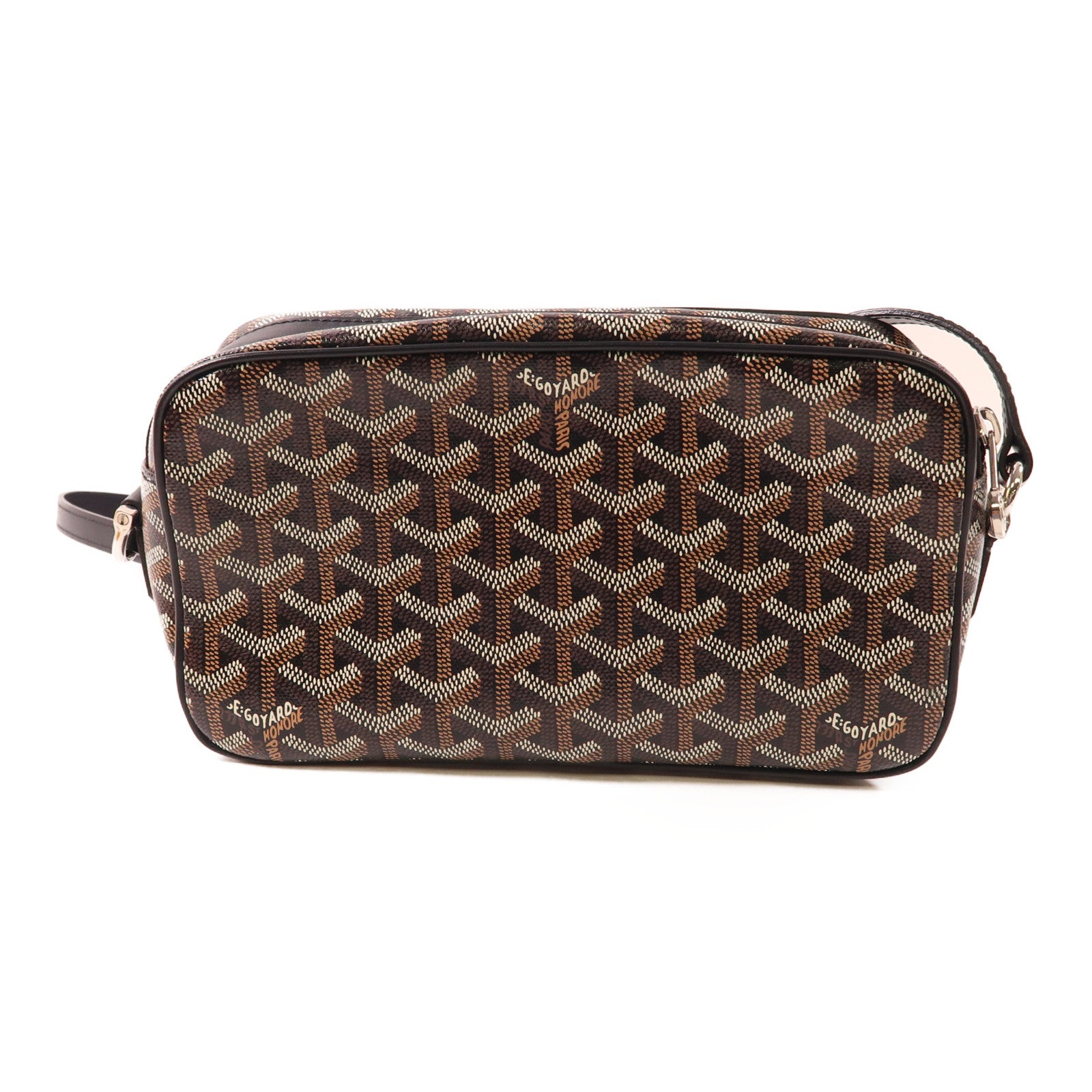 GOYARD 塗層帆布Cap Vert PM銀扣肩背袋